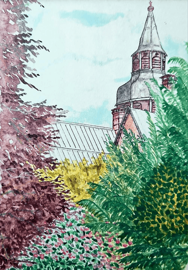 Clocher de l'abbaye de Senones