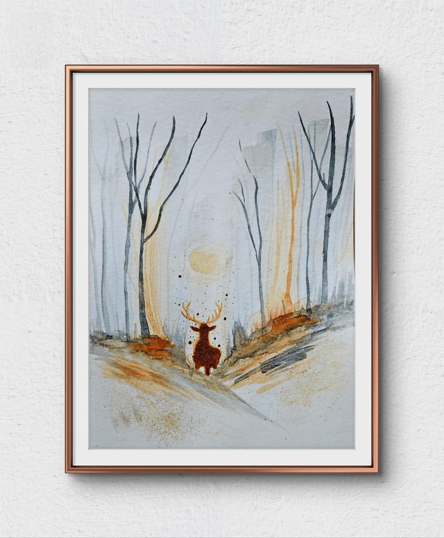 Aurore et cerf