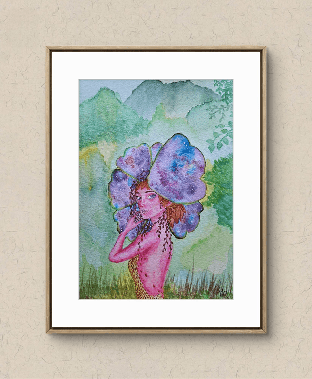 Femme-fleur galactique