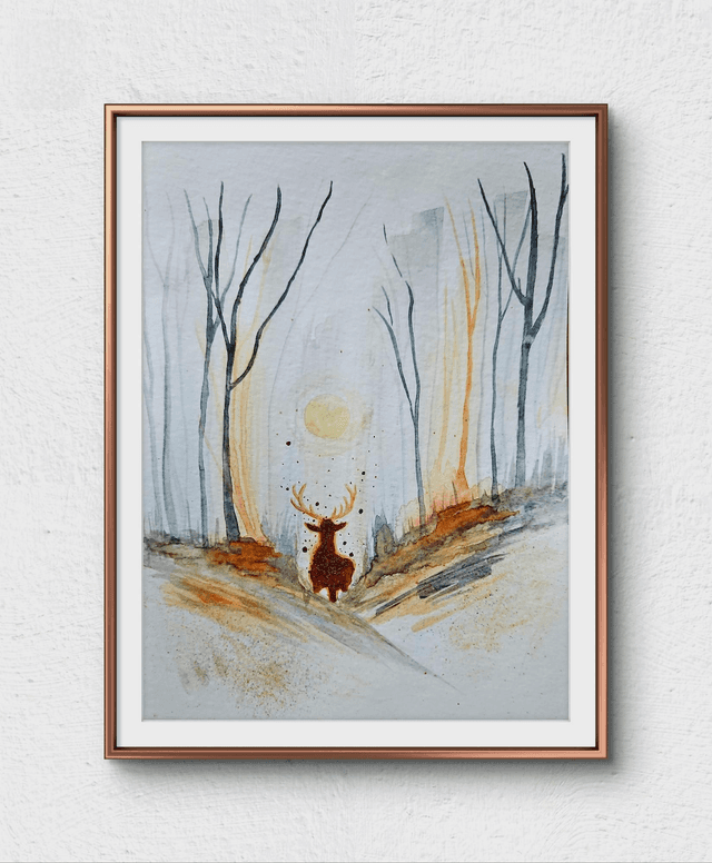 Aurore et cerf